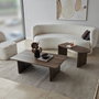 Hanah Home Juego de Mesas de Café Paris - Bronce y Nogal